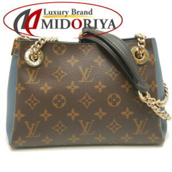 Louis Vuitton Handbags - LOUIS VUITTON Monogram Surene Shoulder Bag Brown Blue